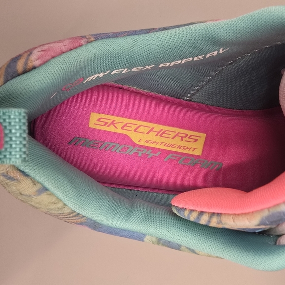 SKECHERS 12061 Flex Appeal Lightweight Flex Sole Running Shoe AquaMint Size 6.5. - Picture 10 of 12